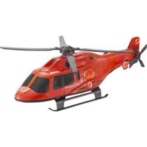 Avião Mini Helicóptero Resgate de Brinquedo Infantil