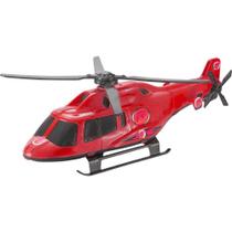 Avião Mini Helicóptero Resgate de Brinquedo Infantil - BS Toys