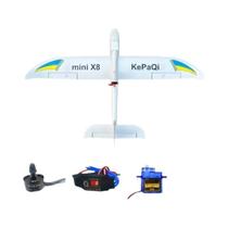Avião Mini RC KEPAQI X8 Com Envergadura De 800mm Planador De Espuma EPO Avião Treinador Para