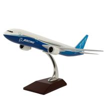Avião Miniatura Boeing 777 Colecionável de Resina Escala 1:200 Com Base Expositora Avião Miniatura Boeing 777 Colecionável de Resina Escala 1:200 Com Base Expositora