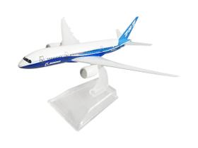Avião Miniatura de Metal Boeing em Escala 1:400 Colecionável Com Base em Acrílico Decoração