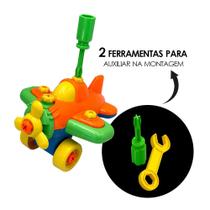 Avião Monta e Desmonta Infantil com Ferramentas - Brinquedo Educativo e Interativo