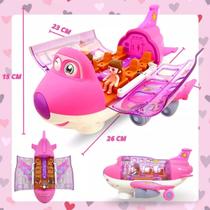 Avião Musical Bate E Volta Gira 360 Luzes 3d Brinquedo Infantil Avião Musical Bate E Volta Gira 360 Luzes 3d Brinquedo Infantil