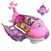 Avião Musical Infantil Gira 360 E Luz Colorida