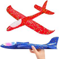 Avião Planador para Brincar no Parque Voa Alto 50cm com Luz