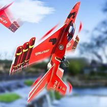 Avião Planador Vermelho Aeronave com Motor a Bateria e Led Brinquedo de Isopor Expandido Recarregável USB