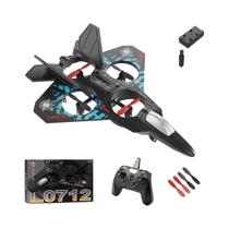 Avião RC 24g para Meninos - Avião de Controle Remoto com Sensor de Gravidade