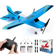 Avião RC Avião RC HAWK'S WORK de 2 canais pronto para voar em azul Avião RC Avião RC HAWK'S WORK de 2 canais pronto para voar em azul