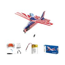 Avião RC Infantil Com Luzes 2.4G Controle Remoto Caça Planador EPP Espuma Brinquedo Presente