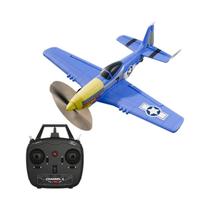Avião RC P51 Mustang 6 Eixos 24G 4CH 410MM Envergadura De Asa Caça De Espuma Acrobático Com Um Botão Avião RC P51 Mustang 6 Eixos 24G 4CH 410MM Envergadura De Asa Caça De Espuma Acrobático Com Um Botão