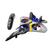 Avião RC Para Crianças 24G Controle Remoto Caça V18 Planador De Espuma EPP Brinquedo Presente