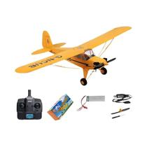 Avião RC WLtoys A160 J3-CUB 5CH 3D 6G 1406 Com Motor Brushless, Asa Fixa De Espuma Para Exterior,