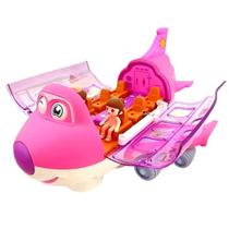 Avião Rosa Bate Volta Infantil Divertido