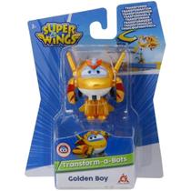 Avião Super Wings 2 Transform-a-Bots Bang Toys - Golden Boy