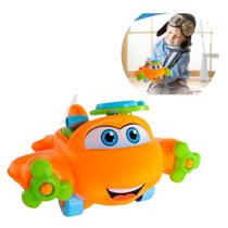 Aviãozinho De Brinquedo Infantil Baby Interativo Com Som