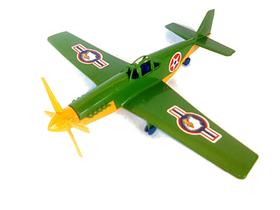 Aviãozinho de Brinquedo Plástico Avião de Combate Verde