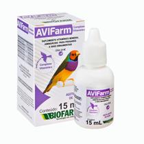 Avifarm Complexo Vitaminico 15ml Suplemento p/ Aves Passáros
