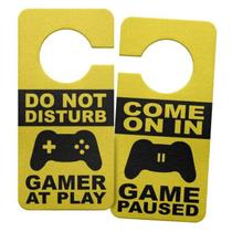 Aviso de porta ecologico gamer at play Aviso de porta ecologico gamer at play