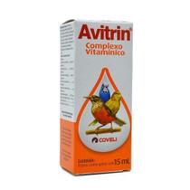 Avitrin Complexo Vitamínico 15ml para Pássaros e Aves - Coveli Avitrin Complexo Vitamínico 15ml para Pássaros e Aves - Coveli