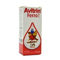 Avitrin Ferro Max 15ml - Tratamento para Hemorragias e Anemia em Pássaros