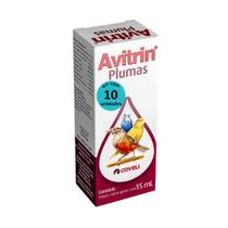 Avitrin plumas 15ml coveli suplemento para aves e pássaros kit com 10