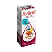 Avitrin plumas 15ml coveli suplemento para aves e pássaros kit com 6