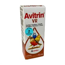 Avitrin vr 15ml coveli suplemento para pássaros e aves ornamentais kit com 2