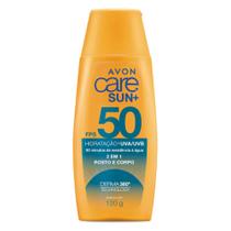 Avon Care Sun+ Protetor Solar FPS 50 Rosto e Corpo 2 em 1 120g Frete Grátis