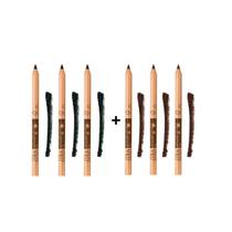 Avon - Kit 6 Lápis Delineador Olhos 3 Preto+3 Marrom - 1,1g Preto