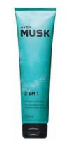 Avon - musk - 2 em 1 - shampoo limpa e hidrata cabelo e corpo 90ml Avon - musk - 2 em 1 - shampoo limpa e hidrata cabelo e corpo 90ml