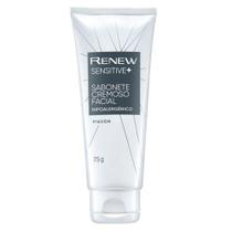 Avon Renew Sensitive+ Sabonete Facial Cremoso 75g para Peles Delicadas Hipoalergênico