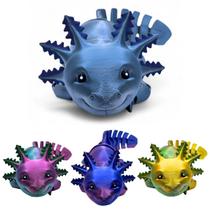 Axolote Articulado Brinquedo Fidget Toy Sensorial Criaturas Articuladas Salamandra Presente Criativo