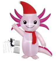 Axolote inflável de Natal PITCHING PIGEON 122 cm com LED Axolote inflável de Natal PITCHING PIGEON 122 cm com LED