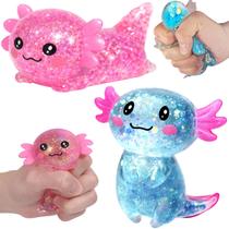 Axolotl Squishy QYANGG 2 Peças Brinquedos Fidget Macios para Alívio do Estresse