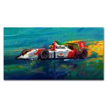 Ayrton Senna F1 Car Legend HD Pintura a Óleo Em Tela Arte De Parede Escandinava Para Casa, Quarto,