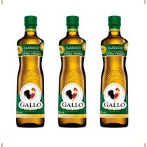 Azeite Extra Virgem Gallo 500ml - Kit 03 Uni - Azeite Extra Virgem Gallo 500ml - Kit 03 Uni -