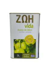 Azeite Grego De Oliva Extra Virgem ZOH Vida Lata 3l