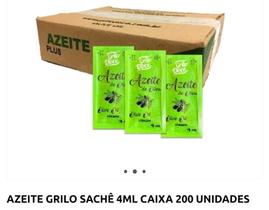 Azeite grilo sachê 4 ml caixa com 204 unidades - Grillo Sachet