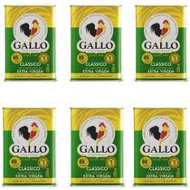 Azeite Oliva Extra Virgem Lata Gallo 200ml - Kit 06 Uni Azeite Oliva Extra Virgem Lata Gallo 200ml - Kit 06 Uni
