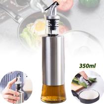 Azeiteiro Vinagreiro Com Bico Dosador Porta Azeite Vinagre Vidro Inox Galheteiro Cozinha