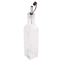Azeiteiro/vinagreiro de vidro com bico dosador de inox 250ml
