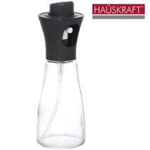 Azeiteiro / vinagreiro spray de vidro com tampa de plastico preto gush hauskraft 140ml