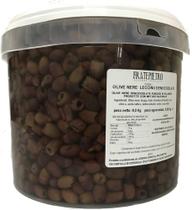 Azeitona Italiana Preta Leccino sem caroço balde Drenado: Balde unitário 5kg Bruto:8kg-
