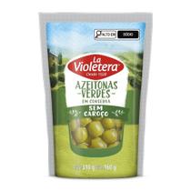 Azeitona La Violetera Verde sem Caroço 160g Embalagem com 24 Unidades Azeitona La Violetera Verde sem Caroço 160g Embalagem com 24 Unidades