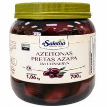 Azeitona Preta Azapa Di Salerno 700g Inteira Premium com Sabor Intenso Azeitona Preta Azapa Di Salerno 700g Inteira Premium com Sabor Intenso