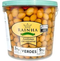 Azeitona Verde com Caroço 2kg - Rainha