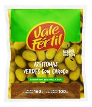 Azeitona Verde Em Conserva Com Caroço Vale Fértil Pacote 100g