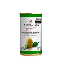 Azeitona Verde Recheada Pasta Jalapeño La Explanada 150g