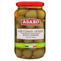 Azeitona Verde Siciliana Inteira Em Conserva Asaro 340G