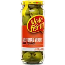 Azeitona verde vale fértil sem caroço vidro 160 g - Vale fertil